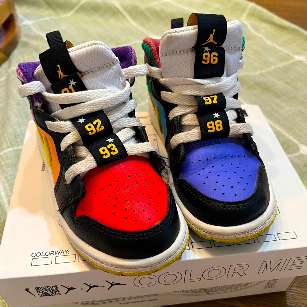 Nike jordan 1 mid es mutuo color high top size 9 toddler boy court borough